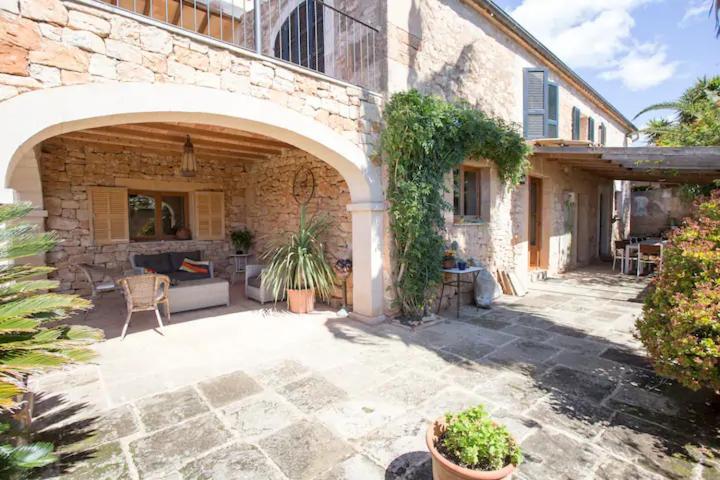 Lujosa Casa Mallorquina Restaurada Ses Salines  Buitenkant foto